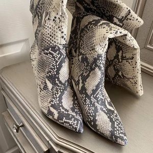 Steve Madden Kinga Snakeskin Boots